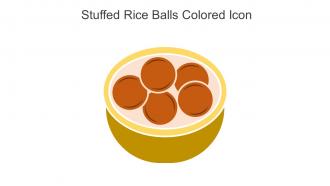 Stuffed Rice Balls Colored Icon In Powerpoint Pptx Png And Editable Eps Format