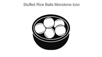 Stuffed Rice Balls Monotone Icon In Powerpoint Pptx Png And Editable Eps Format