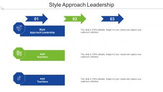 Style Approach Leadership Ppt Powerpoint Presentation Inspiration Layout Cpb