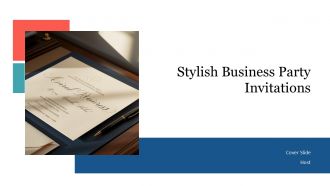 Stylish Business Party Invitations PPT Demonstration AT