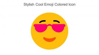 Stylish Cool Emoji Colored Icon In Powerpoint Pptx Png And Editable Eps Format