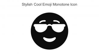 Stylish Cool Emoji Monotone Icon In Powerpoint Pptx Png And Editable Eps Format