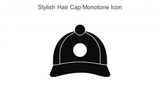 Stylish Hair Cap Monotone Icon In Powerpoint Pptx Png And Editable Eps Format
