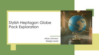 Stylish Heptagon Globe Pack Exploration PPT Slides AT