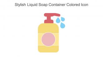 Stylish Liquid Soap Container Colored Icon In Powerpoint Pptx Png And Editable Eps Format