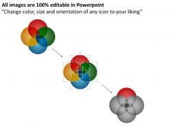 Stylish venn diagram with 4 circles overlapping for education schooling powerpoint graphics 712