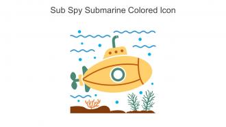 Sub Spy Submarine Colored Icon In Powerpoint Pptx Png And Editable Eps Format