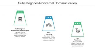 Subcategories nonverbal communication ppt powerpoint presentation infographic cpb