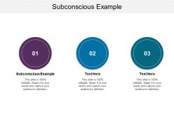 Subconscious example ppt powerpoint presentation infographic template pictures cpb