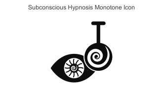 Subconscious Hypnosis Monotone Icon In Powerpoint Pptx Png And Editable Eps Format