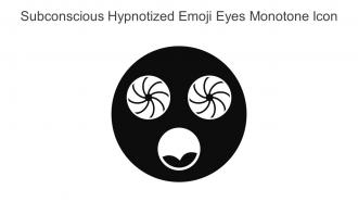 Subconscious Hypnotized Emoji Eyes Monotone Icon In Powerpoint Pptx Png And Editable Eps Format