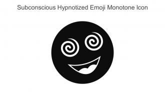 Subconscious Hypnotized Emoji Monotone Icon In Powerpoint Pptx Png And Editable Eps Format