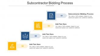 Subcontractor Bidding Process Ppt Powerpoint Presentation Outline Grid Cpb
