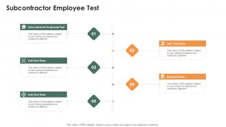 Subcontractor Employee Test In Powerpoint And Google Slides Cpb