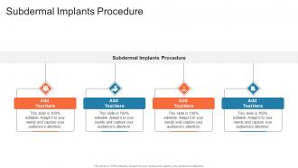 Subdermal Implants Procedure In Powerpoint And Google Slides Cpb