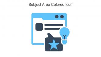 Subject Area Colored Icon In Powerpoint Pptx Png And Editable Eps Format