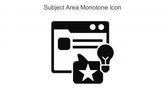 Subject Area Monotone Icon In Powerpoint Pptx Png And Editable Eps Format