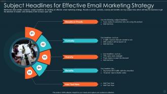 Subject Headlines For Effective Email Marketing Strategy