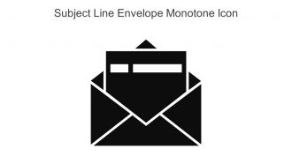 Subject Line Envelope Monotone Icon In Powerpoint Pptx Png And Editable Eps Format