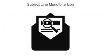 Subject Line Monotone Icon In Powerpoint Pptx Png And Editable Eps Format