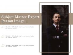 Subject matter expert person image