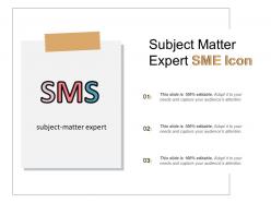 Subject matter expert sme icon