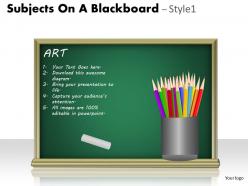 Subjects on a blackboard style 1 ppt 6