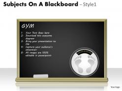 Subjects on a blackboard style 1 ppt 9