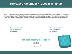Sublease agreement proposal template ppt powerpoint presentation icon information
