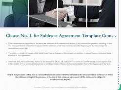 Sublease agreement template powerpoint presentation slides