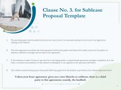 Sublease proposal template powerpoint presentation slides