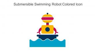 Submersible Swimming Robot Colored Icon In Powerpoint Pptx Png And Editable Eps Format