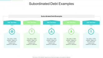 Subordinated Debt Examples In Powerpoint And Google Slides Cpb