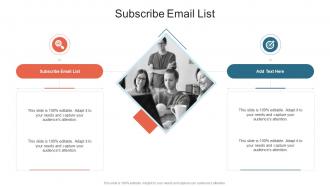 Subscribe Email List In Powerpoint And Google Slides Cpb