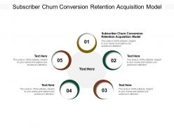Subscriber churn conversion retention acquisition model ppt powerpoint presentation outline cpb