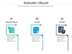 Subscriber lifecycle ppt powerpoint presentation icon deck cpb