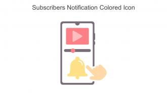 Subscribers Notification Colored Icon In Powerpoint Pptx Png And Editable Eps Format