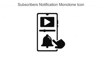 Subscribers Notification Monotone Icon In Powerpoint Pptx Png And Editable Eps Format