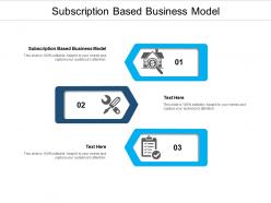 Subscription based business model ppt powerpoint presentation outline introduction cpb