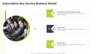 Subscription Box Service Business Model In Powerpoint And Google Slides Cpb