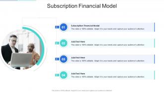 Subscription Financial Model In Powerpoint And Google Slides Cpb