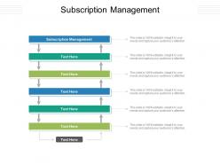 Subscription management ppt powerpoint presentation ideas summary cpb