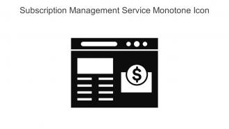 Subscription Management Service Monotone Icon In Powerpoint Pptx Png And Editable Eps Format