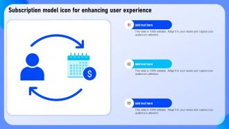 Subscription Model Icon For Enhancing User Experience
