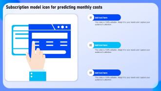 Subscription Model Icon For Predicting Monthly Costs