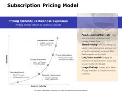 Subscription pricing model ppt powerpoint presentation file gridlines
