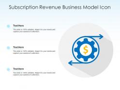 Subscription revenue business model icon