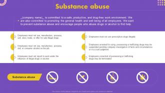 Substance Abuse How To Develop Staff Handbook Ppt Ideas Infographics