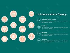 Substance abuse therapy ppt powerpoint presentation summary show