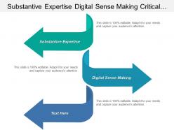 Substantive Expertise Digital Sense Making Critical Digital Workforce